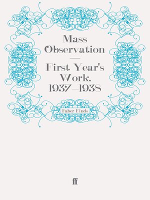 cover image of First Year's Work, 1937-1938